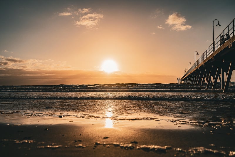 Sunset on the beach